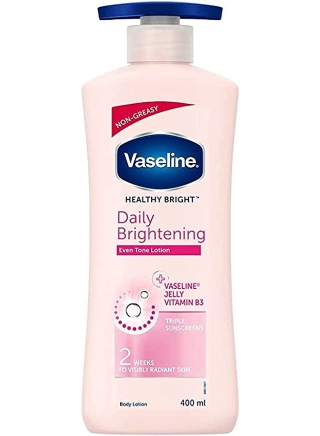 Vaseline Pack of 3 -Even Tone Body Lotion Pink 400ml - Image 2